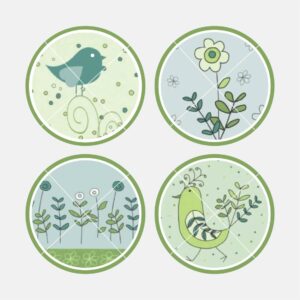 40011 Birds and Flowers