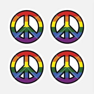 40025 Rainbow Peace x4