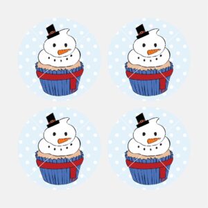 40189 Cupcakes Snowman