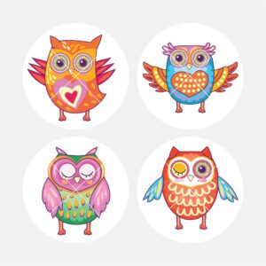 40242 Deco Owls