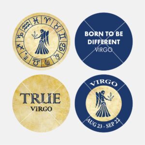 40295 Zodiac Blue Virgo