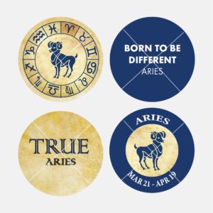 40300 Zodiac Blue Aries