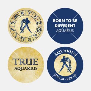 40302 Zodiac Blue Aquarius