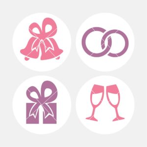 40154 Wedding Pink Purple