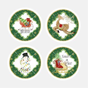 40397 Watercolor Xmas Green