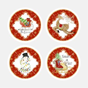 40398 Watercolor Xmas Red