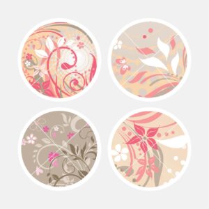 40413 Floral Swirls Peach