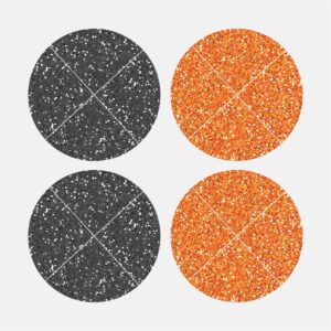 40423 Glitter Black Orange