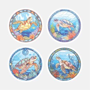 40454 Stained Glass Turtles